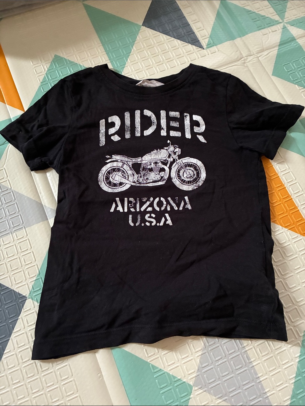 20/25$ 🧸 Kids Black 'Rider Arizona U.S.A.' Graphic Tee